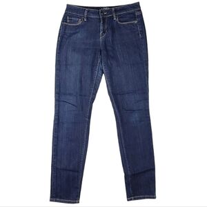 LOFT Womens Dark Wash Curvy Skinny Jeans Size 4